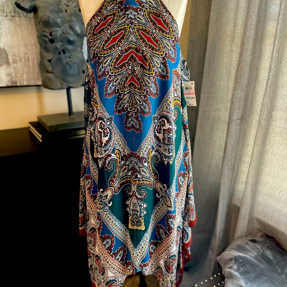 INC Night Rider paisley dress NWT